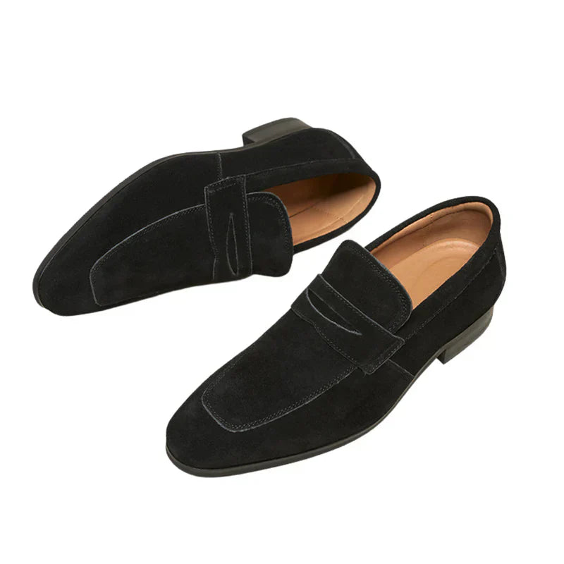 Nexus™ | Oud Geld Suede Strap Loafers