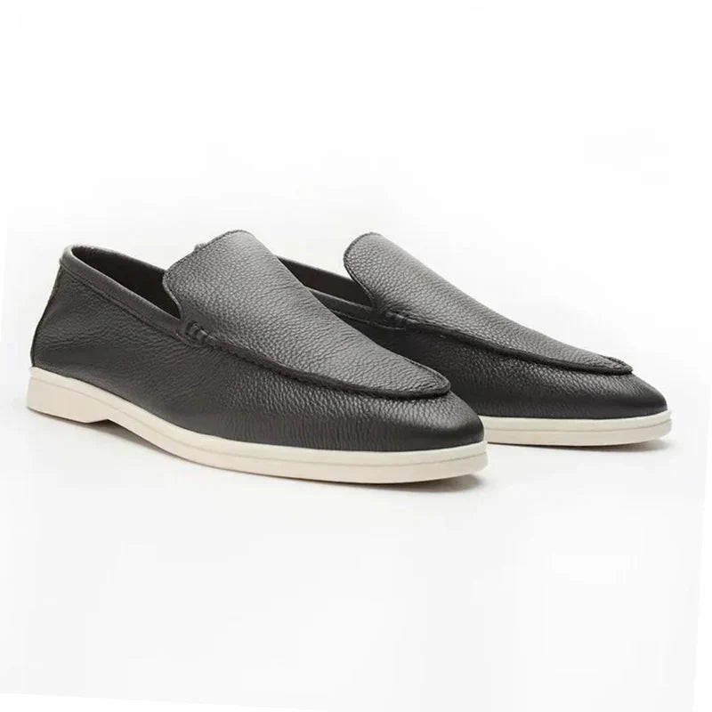 Laarhoven™ | Oud geld rundleren loafers