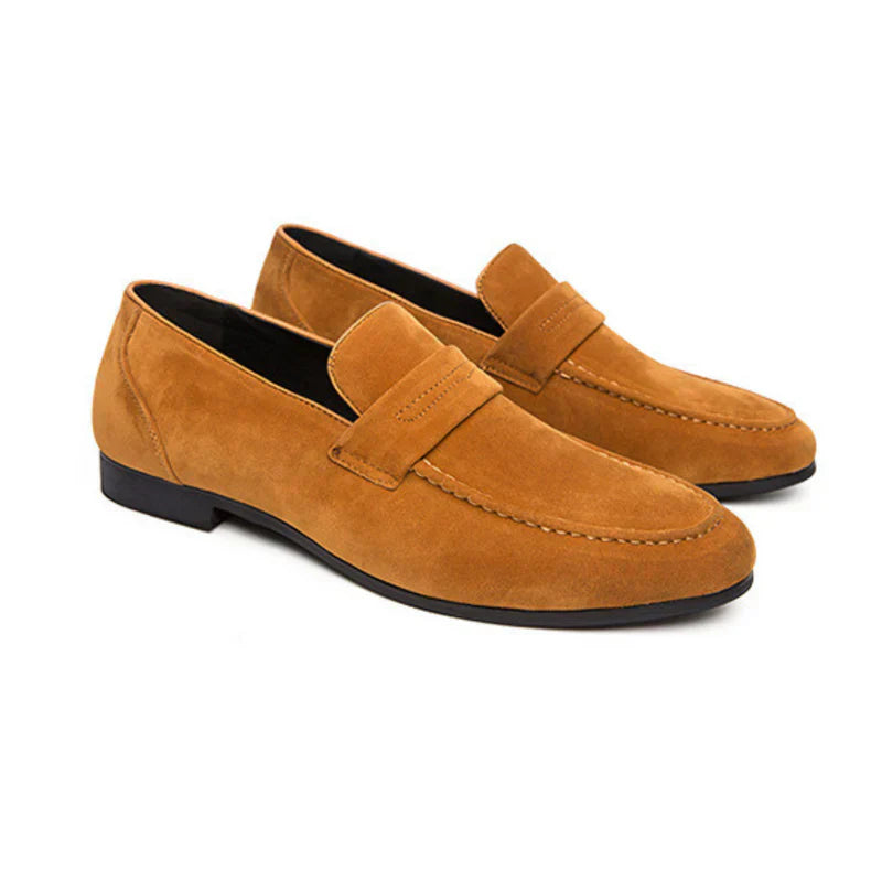 Nexus™ | Oud Geld Suede Strap Loafers