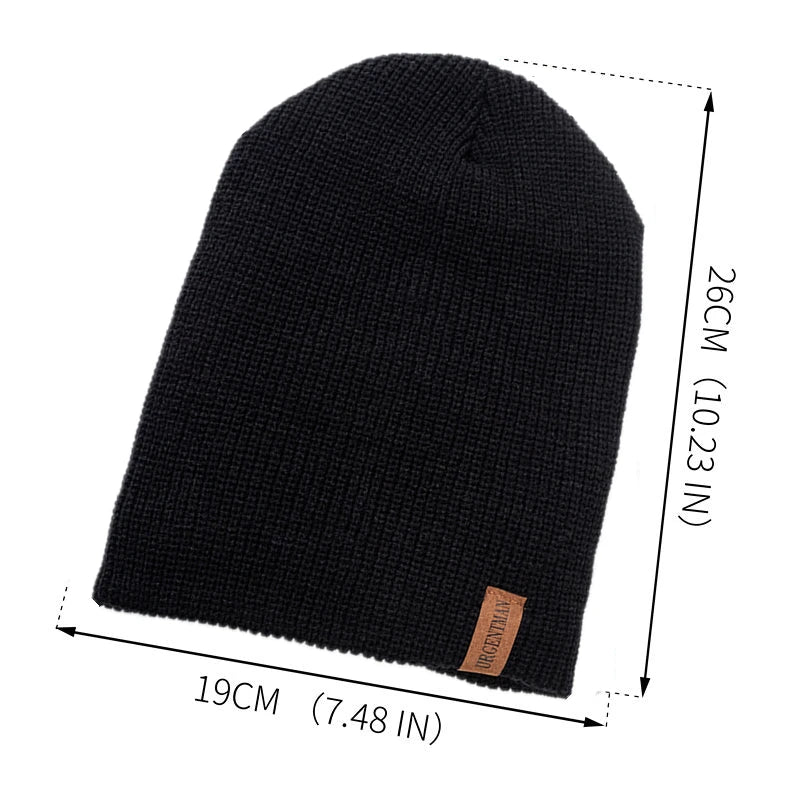 Nieuwe Unisex Brief Beanie Hoed Leisure Toevoegen Bont Gevoerde Winter Hoeden Voor Mannen Vrouwen Warm Houden Gebreide Hoed Mode Effen ski Motorkap Cap