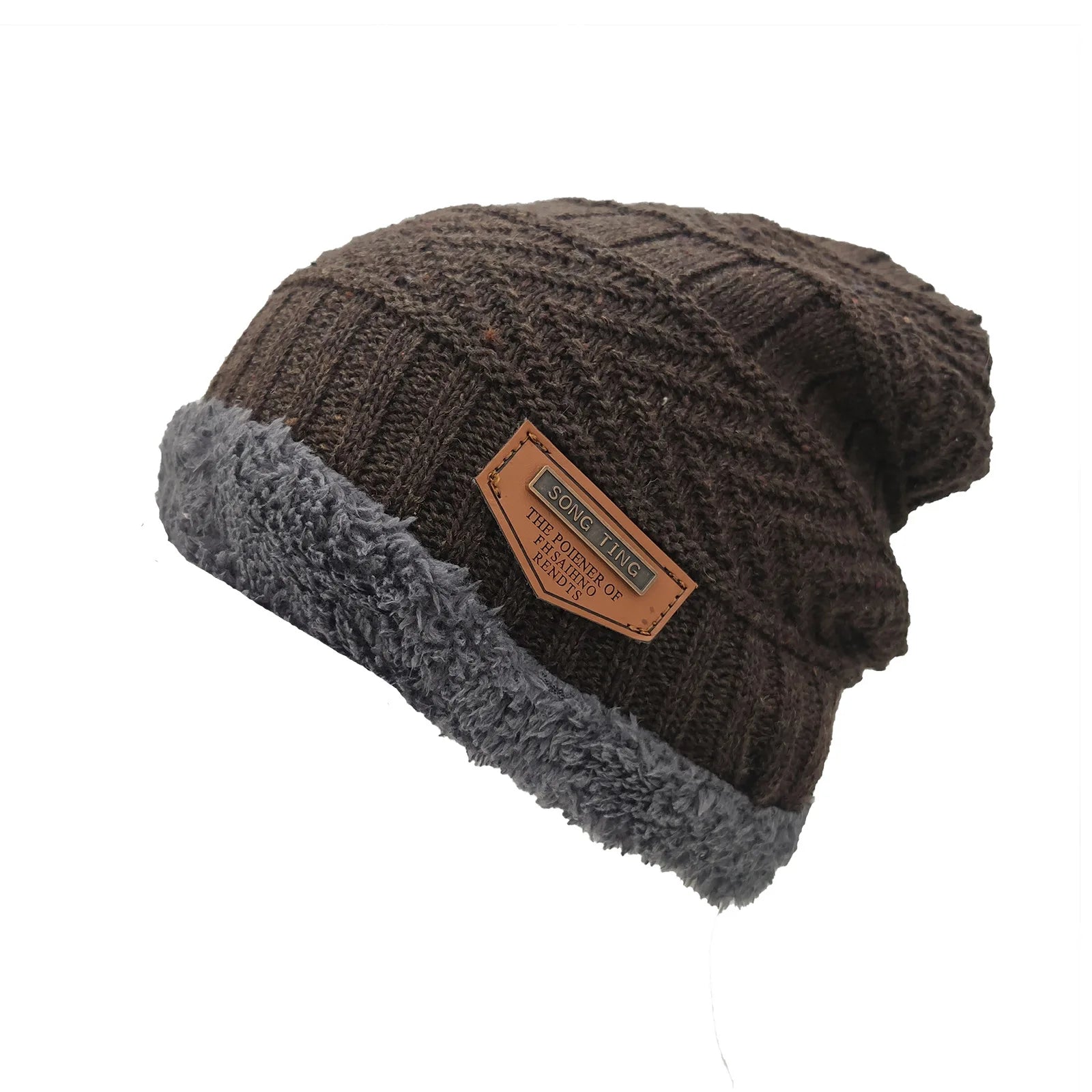 Beanies Heren Winter Hat Dames Gebreide Hoeden Voor Mannen Cap Winter Beanie Caps Gorro Dikke Warm Brimloze Bont Mens