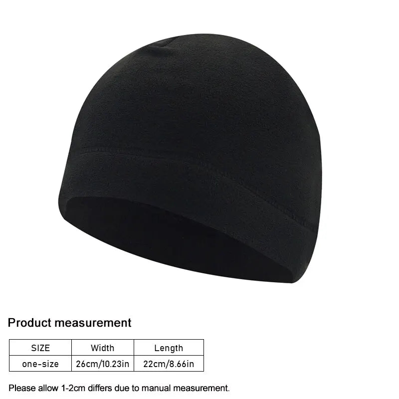 Mannen Polar Fleece Cap Winter Warm Buitensporten Skiën Fietsmuts Winddicht Zacht Beanie Cap Vrouwen Ski Fiets Hoed