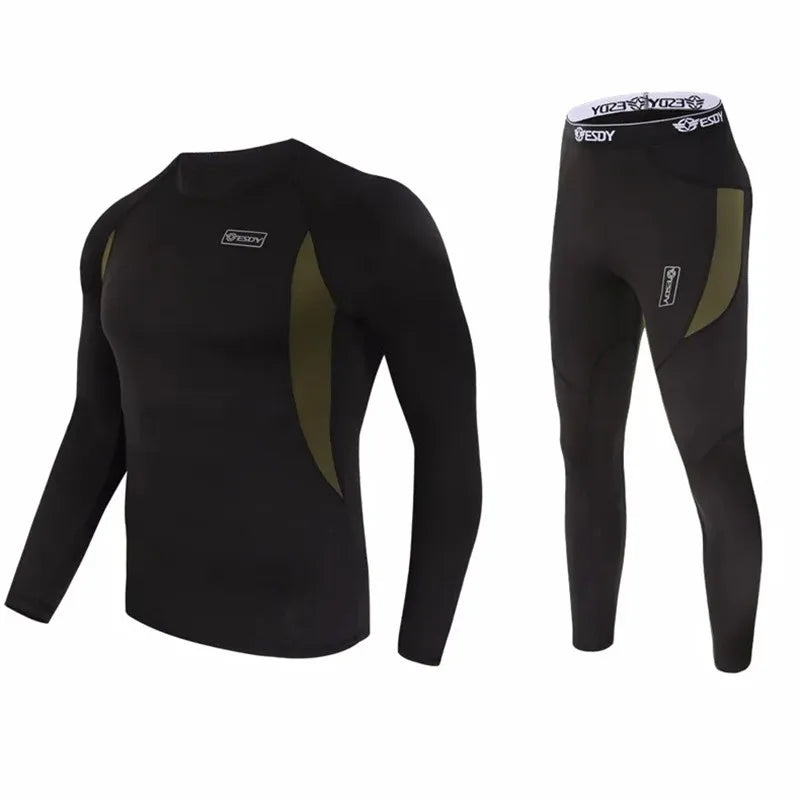 Winter Topkwaliteit Thermisch Ondergoed Heren Ondergoed Sets Compressie Fleece Zweet Sneldrogende Thermo Ondergoed Kleding