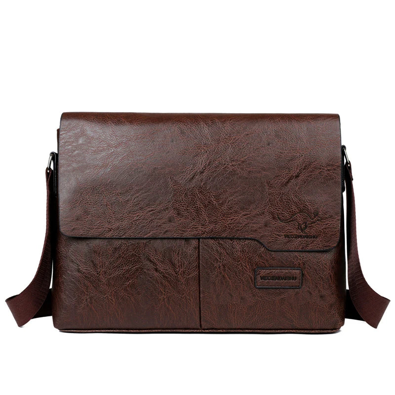 Luxe Merk Heren Schoudertas Voor Ipad Lederen Zakelijke Handtas Mannen Messenger Bag Grote Zijsling Tas Mode Man Crossbody Tas