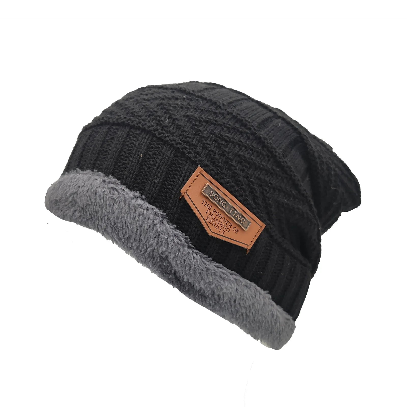 Beanies Heren Winter Hat Dames Gebreide Hoeden Voor Mannen Cap Winter Beanie Caps Gorro Dikke Warm Brimloze Bont Mens