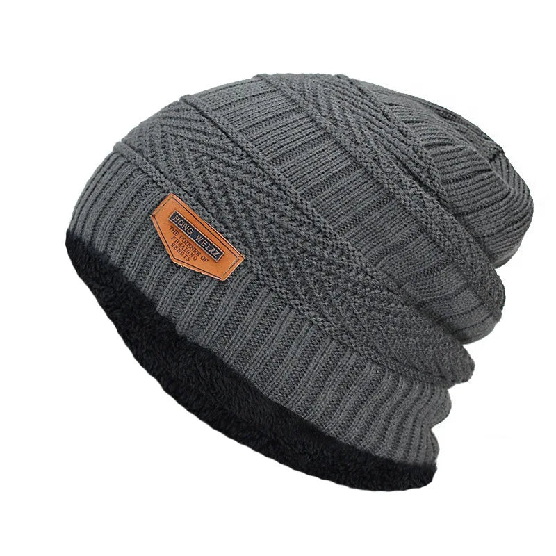 Beanies Heren Winter Hat Dames Gebreide Hoeden Voor Mannen Cap Winter Beanie Caps Gorro Dikke Warm Brimloze Bont Mens